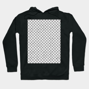 gray and white cube, pattern Hoodie